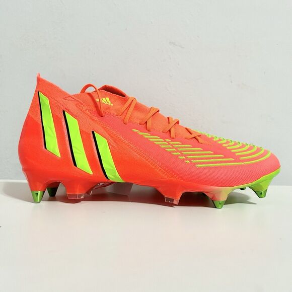 Adidas Predator Edge.1 SG “Solar Red Green” Men’s Size 7.5-10.5 Soccer Cleats - Picture 2 of 13